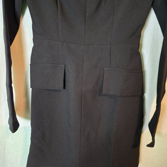 Commense Dress womens XS Black long-sleeve Mini mock-neck NWT - Picture 5 of 7
